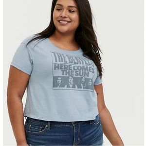 Beatles Crop Crew Tee